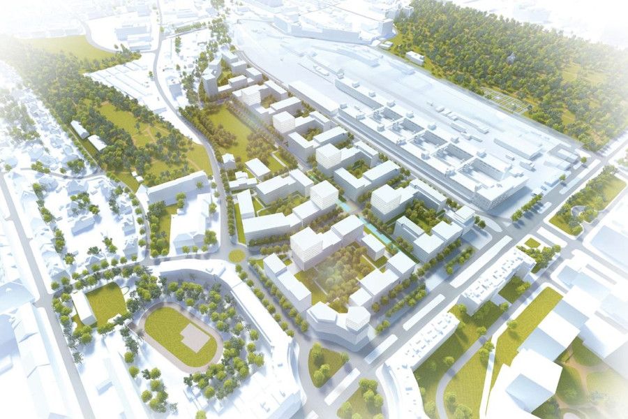 Central Group provede zájemce budoucí Parkovou čtvrtí na Nákladovém nádraží Žižkov