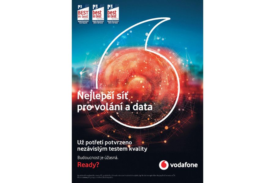 Vodafone má již potřetí titul nejlepší datová a hlasová síť