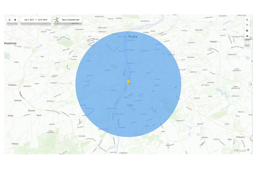 CleverAnalytics ukazuje firmám na mapách, kde jsou jejich zákazníci