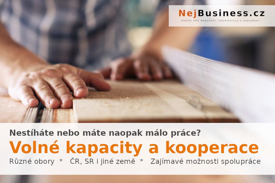 Hledáme volné kapacity a různé formy kooperace