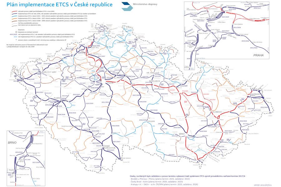 Další zabezpečování tratí v ČR běží, vláda bude schvalovat plán moderního zabezpečení železnice