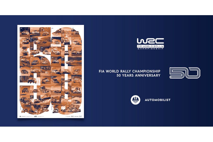 Padesátiletá historie MS v rallye na jedinečném plakátu od Automobilist