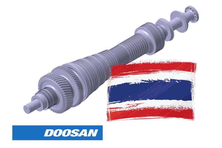 Do nové průmyslové zóny v thajské provincii Rayong míří turbína z plzeňské Doosan Škoda Power