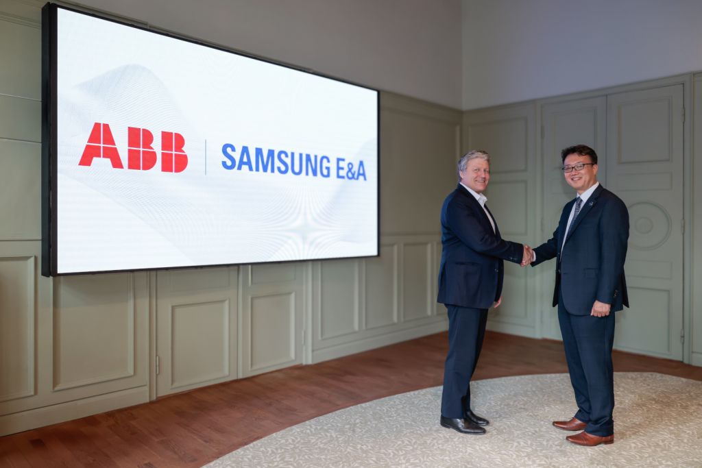 Společnosti ABB a SAMSUNG E&A spojily síly a vytvoří automatizované továrny pro stavebnictví